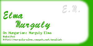 elma murguly business card